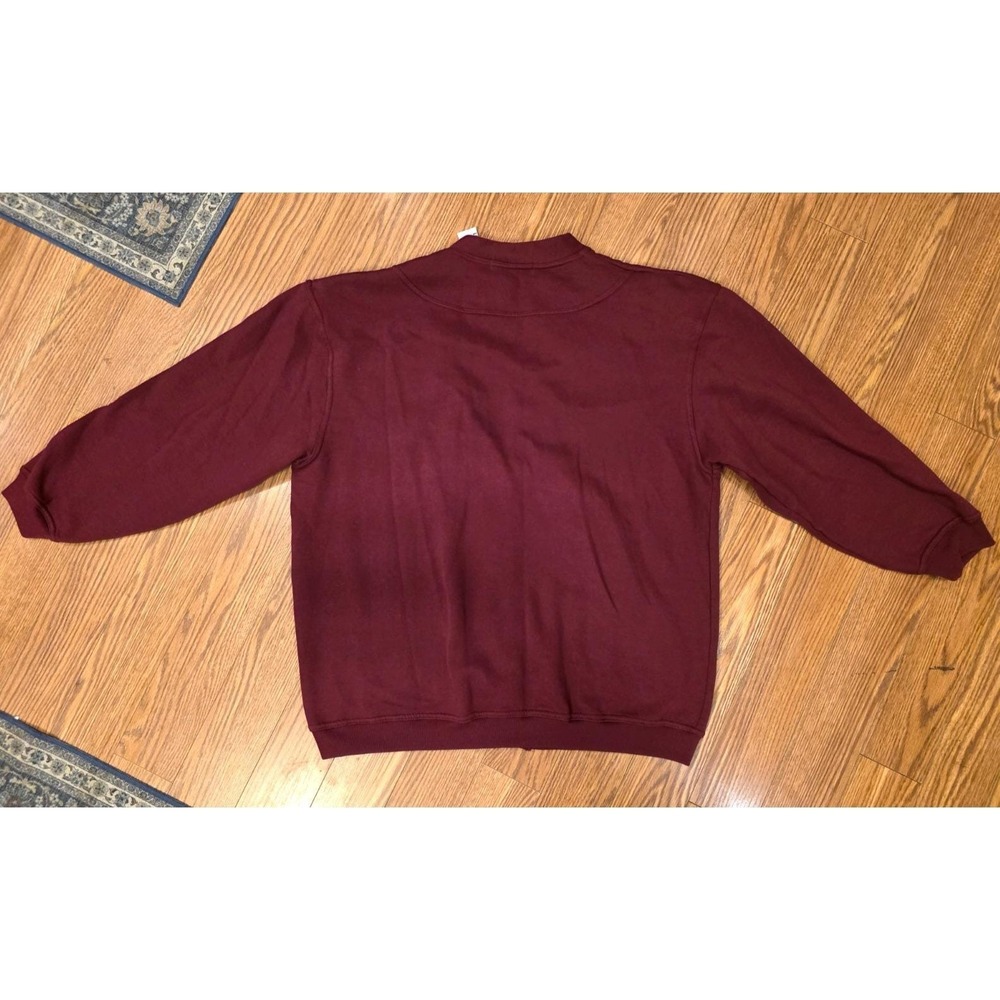Chinawear by Morsly Cardigan Sweater Womens Size Lg Burgundy Pockets Vintage EUC - Picture 10 of 10